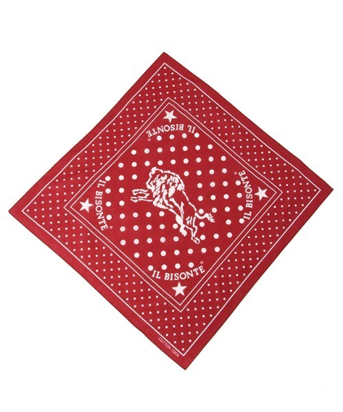 IL BISONTE（イルビゾンテ）の「IL BISONTE / BANDANA（バンダナ/スカーフ・レディース・ネイビー/ワイン/ベージュ/グレー・FREE）」の4枚目の写真