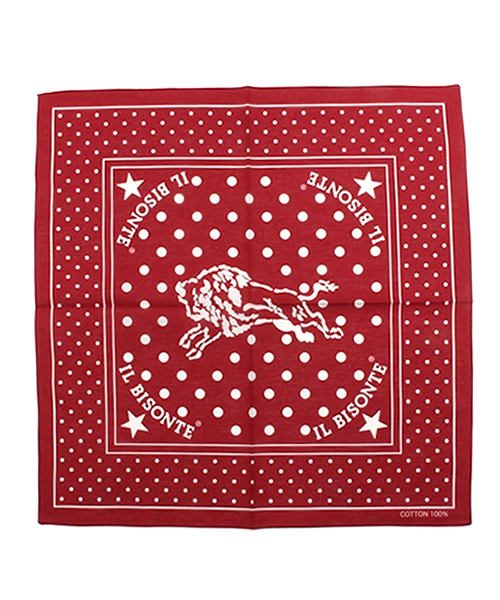 IL BISONTE（イルビゾンテ）の「IL BISONTE / BANDANA（バンダナ/スカーフ・レディース・ネイビー/ワイン/ベージュ/グレー・FREE）」の9枚目の写真