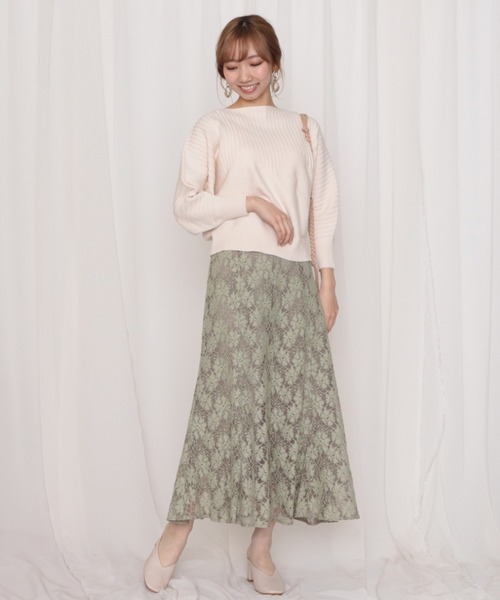 Cheek（チーク）の「配色レースマーメイドスカート（スカート・レディース・オフホワイト/カーキ/モカ・MEDIUM）」の14枚目の写真