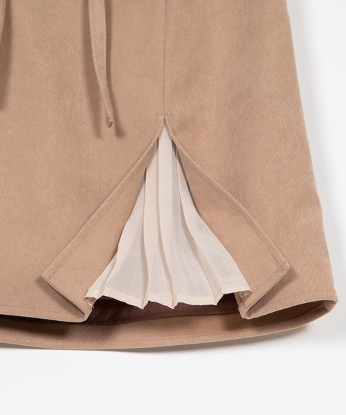 WEGO（ウィゴー）の「WEGO/プリーツレイヤードミニスカート（スカート・レディース・ベージュ/アイボリー・FREE）」の5枚目の写真