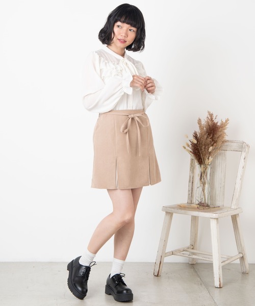 WEGO（ウィゴー）の「WEGO/プリーツレイヤードミニスカート（スカート・レディース・ベージュ/アイボリー・FREE）」の13枚目の写真