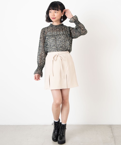 WEGO（ウィゴー）の「WEGO/プリーツレイヤードミニスカート（スカート・レディース・ベージュ/アイボリー・FREE）」の10枚目の写真