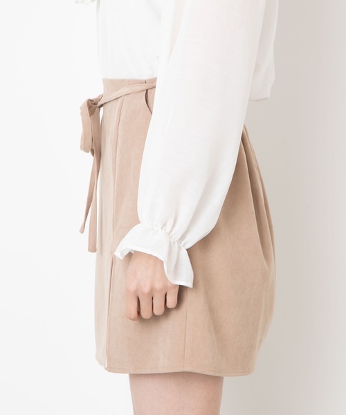 WEGO（ウィゴー）の「WEGO/プリーツレイヤードミニスカート（スカート・レディース・ベージュ/アイボリー・FREE）」の19枚目の写真