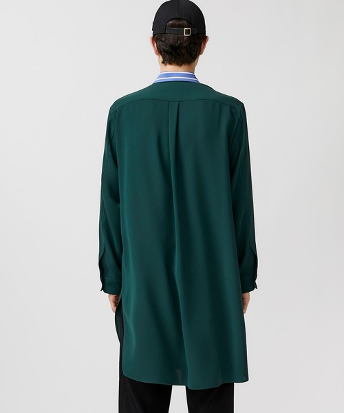 CULLNI(クルニ)の「STUDIOUS別注 クレリックロングシャツ(シャツ/ブラウス・メンズ・ブラック/ベージュ/グリーン・1/2)」の5枚目の写真