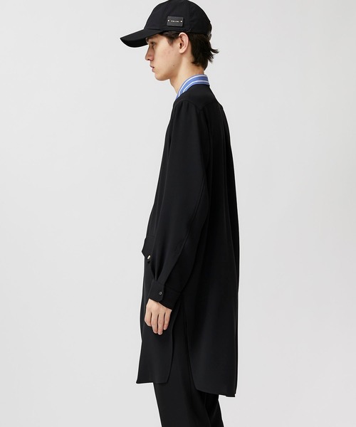 CULLNI(クルニ)の「STUDIOUS別注 クレリックロングシャツ(シャツ/ブラウス・メンズ・ブラック/ベージュ/グリーン・1/2)」の22枚目の写真