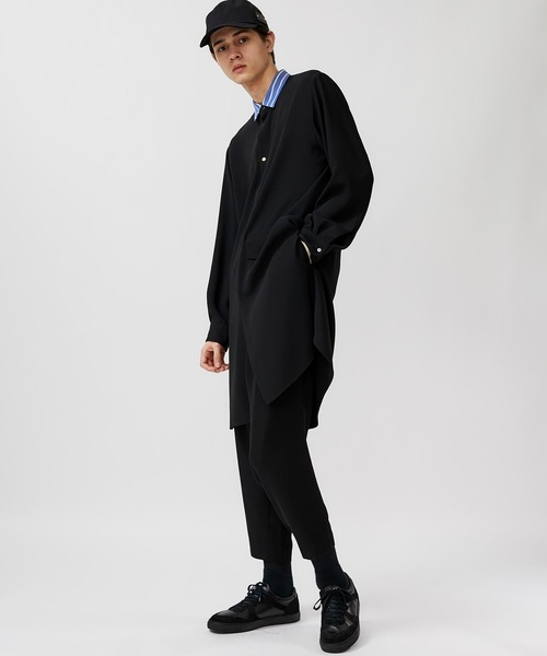 CULLNI(クルニ)の「STUDIOUS別注 クレリックロングシャツ(シャツ/ブラウス・メンズ・ブラック/ベージュ/グリーン・1/2)」の20枚目の写真