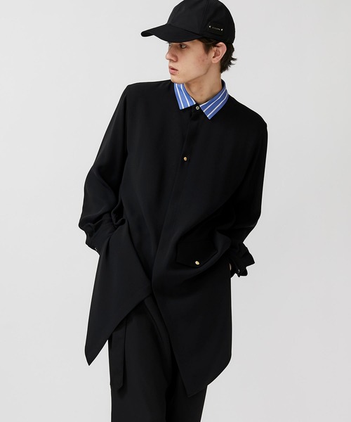 CULLNI(クルニ)の「STUDIOUS別注 クレリックロングシャツ(シャツ/ブラウス・メンズ・ブラック/ベージュ/グリーン・1/2)」の19枚目の写真