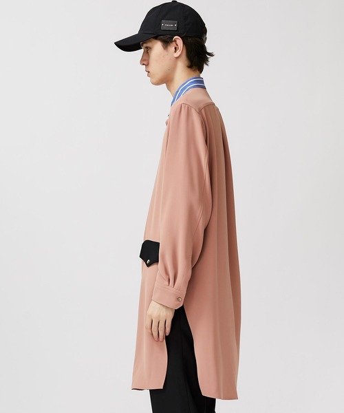 CULLNI(クルニ)の「STUDIOUS別注 クレリックロングシャツ(シャツ/ブラウス・メンズ・ブラック/ベージュ/グリーン・1/2)」の13枚目の写真