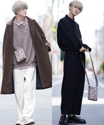 DEVICE | 【インフルエンサー ユウ×DEVICE コラボ】Rename スクエア ショルダーバッグ ミニショルダー ※新色パイソン・グレー・クロコ追加(ショルダーバッグ)