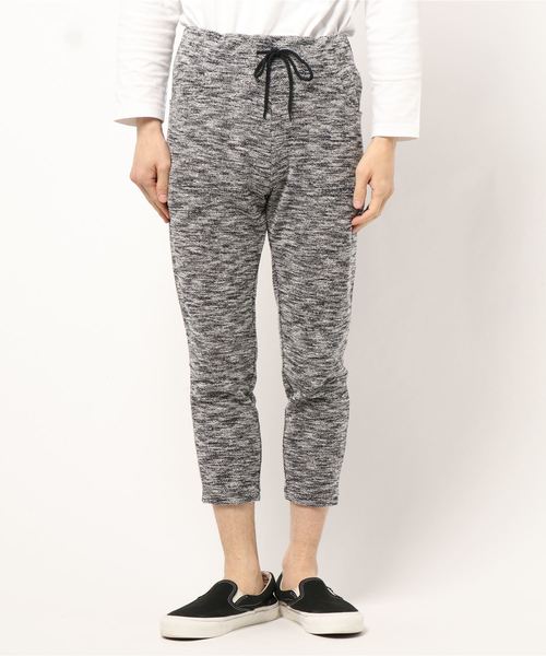 B.I.D.(ビーアイディー)の「《Bl》スラブ裏毛アンクルスウェットパンツ(その他パンツ・レディース・ブラック×ホワイト/ブルー系その他/グレー×ホワイト・MEDIUM/LARGE/X-LARGE)」の1枚目の写真