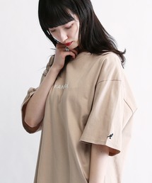 KANGOL / カンゴール 別注 コラボ ロゴ 刺繍 ビッグシルエット 半袖 Tシャツ