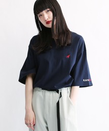 KANGOL / カンゴール 別注 コラボ ロゴ 刺繍 ビッグシルエット 半袖 Tシャツ