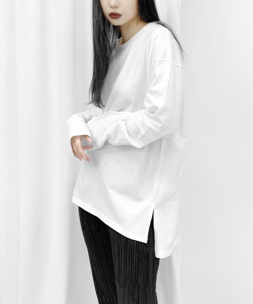 Slit Long T Shirt スリットロングtシャツ