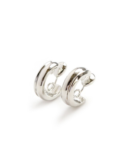 colleca la（コレカラ）の「miniループフィット・サイドラインフープイヤリング（イヤリング・レディース・シルバー/ゴールド/ピンクゴールド・ﾌﾘ-）」の10枚目の写真