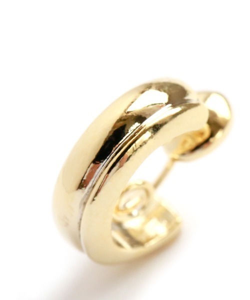 colleca la（コレカラ）の「miniループフィット・サイドラインフープイヤリング（イヤリング・レディース・シルバー/ゴールド/ピンクゴールド・ﾌﾘ-）」の12枚目の写真