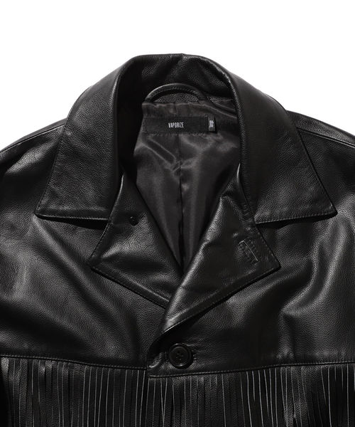 VAPORIZE（ヴェイパライズ）の「VAPORIZE / Cow Leather Fringe Jacket 