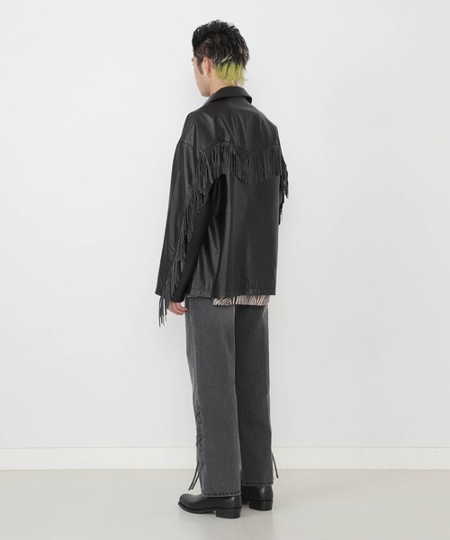 VAPORIZE（ヴェイパライズ）の「VAPORIZE / Cow Leather Fringe Jacket 