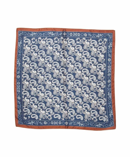 NO ID.(ノーアイディ)の「【NO ID.】Gradation Bandana Scarf / グラデーション バンダナ スカーフ(バンダナ/スカーフ・メンズ・ベージュ/ネイビー/ブラウン・ONE SIZE)」の9枚目の写真