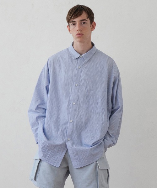 wonderland（ワンダーランド）の「Big stripe shirts（シャツ/ブラウス 