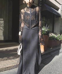 Ameri Vintage FLOWER LACE DRESS Sサイズ Ameri（アメリ）の「FLOWER LACE DRESS（ワンピース）」 - WEAR