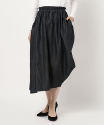 DOUBLE JAPAN（ダブルジャパン）の「アシンメトリーのデニムリラックスロングスカート（スカート）」