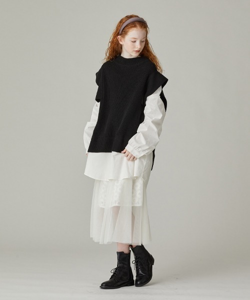 本物　AMI Paris Ami de Coeur ニットベスト AMI Paris Ami De Coeur ニットベスト | パープル | FARFETCH JP