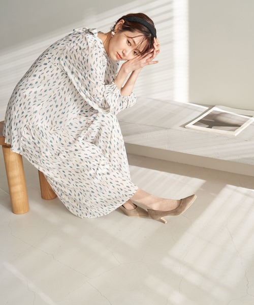 ROPE' PICNIC(ロペピクニック)の「【一部店舗限定】【Mon E’toile】ボウタイブラウス(シャツ/ブラウス・レディース・チャコールグレー/ベージュ・38)」の8枚目の写真