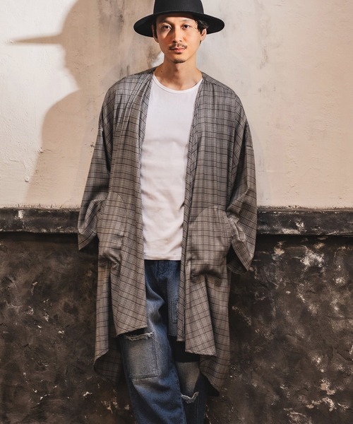 CAMBIO（カンビオ）の「mcg2798- Check Over Size Gown ロング