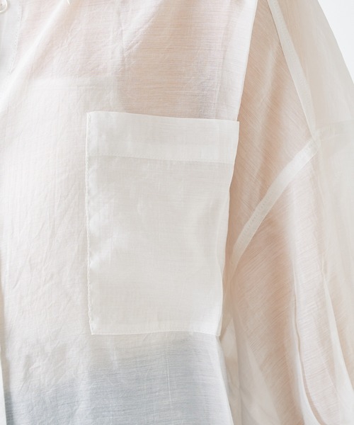 Chico（チコ）の「5分袖シアー襟付きシャツ（シャツ/ブラウス・レディース・ホワイト/ブラック/ミント・SMALL/MEDIUM）」の19枚目の写真