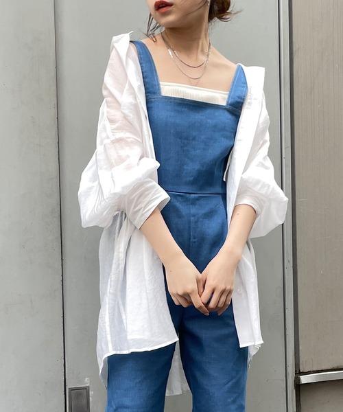 Chico（チコ）の「5分袖シアー襟付きシャツ（シャツ/ブラウス・レディース・ホワイト/ブラック/ミント・SMALL/MEDIUM）」の4枚目の写真