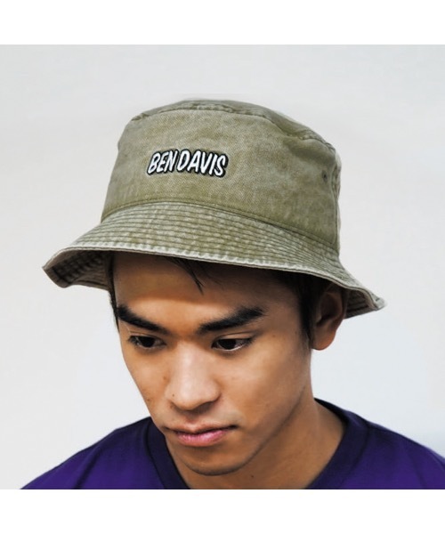 BEN DAVIS（ベンデイビス）の「LOGO BUCKET HAT（ハット・レディース・ホワイト/ベージュ/ブラック系その他/ブラック/ベージュ系その他・FREE）」の5枚目の写真