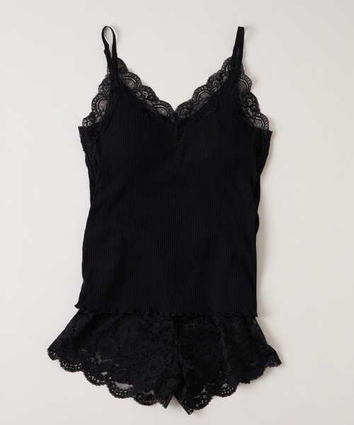 Chico（チコ）の「【SALON by Chico限定】レピュールテレコレースキャミ（キャミソール・レディース・アイボリー/ライトグレー/ミント/ブラック/サーモンピンク・FREE）」の10枚目の写真