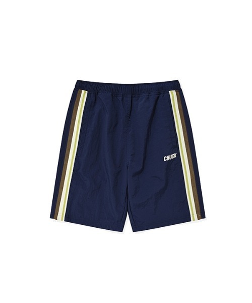 CHUCK（チャック）の「【CHUCK 】ロゴラグビーショーツ / CHUCK LOGO RUGBY SHORTS（その他パンツ・メンズ・ネイビー/イエローゴールド・MEDIUM/LARGE）」の4枚目の写真