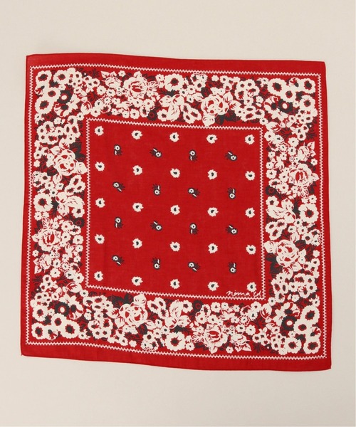 JOURNAL STANDARD relume（ジャーナルスタンダード　レリューム）の「【NOMA t.d. / ノ－マティーディー】Draw your Garden Bandana（バンダナ/スカーフ・メンズ・ブラック/レッド・FREE）」の3枚目の写真