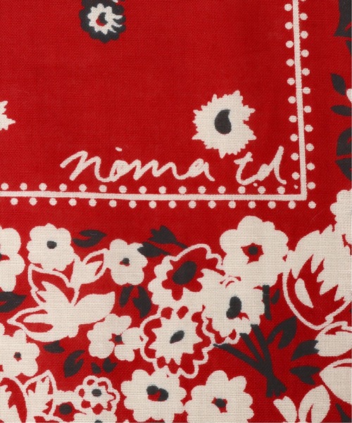 JOURNAL STANDARD relume（ジャーナルスタンダード　レリューム）の「【NOMA t.d. / ノ－マティーディー】Draw your Garden Bandana（バンダナ/スカーフ・メンズ・ブラック/レッド・FREE）」の5枚目の写真