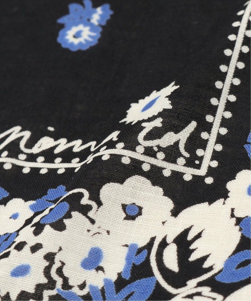 JOURNAL STANDARD relume（ジャーナルスタンダード　レリューム）の「【NOMA t.d. / ノ－マティーディー】Draw your Garden Bandana（バンダナ/スカーフ・メンズ・ブラック/レッド・FREE）」の6枚目の写真