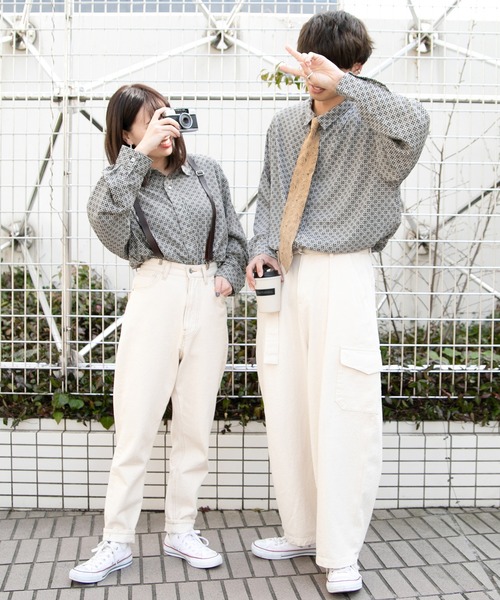 PairPair（ペアペア）の「アソートペイントルーズシャツ(ユニセックス)（シャツ/ブラウス・メンズ・ブルー/アイボリー/ブラウン系その他・FREE）」の11枚目の写真