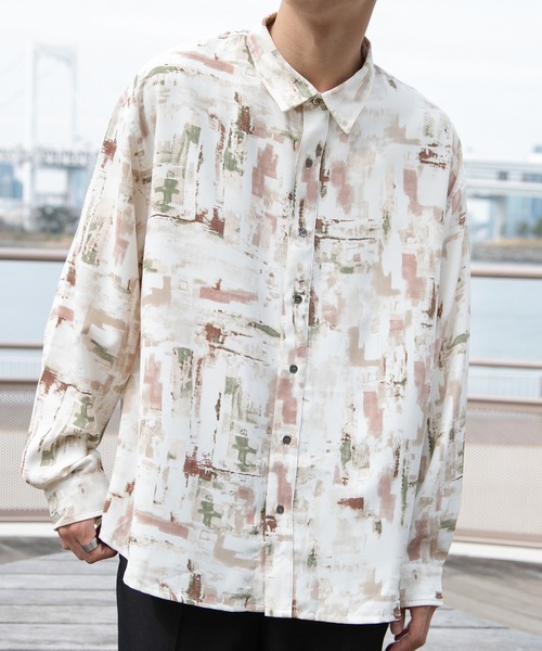 PairPair（ペアペア）の「アソートペイントルーズシャツ(ユニセックス)（シャツ/ブラウス・メンズ・ブルー/アイボリー/ブラウン系その他・FREE）」の10枚目の写真