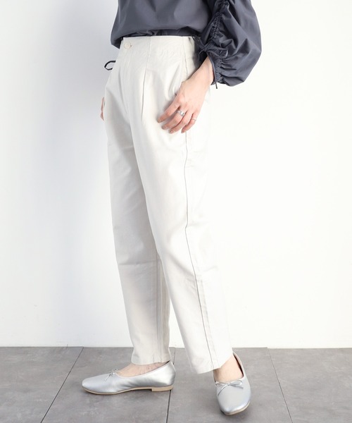 AMERICAN HOLIC（アメリカンホリック）の「バックツイルワイドパンツ（その他パンツ・レディース・カーキ/アイボリー・SMALL/MEDIUM/LARGE）」の12枚目の写真