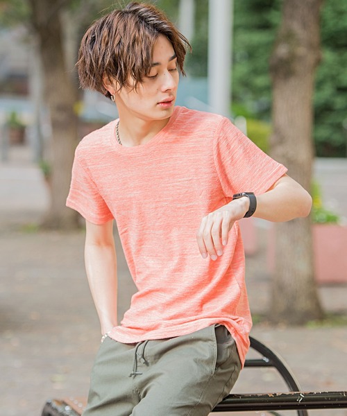 SILVER BULLET(シルバーバレット)の「『vicci/ヴィッチ』ボーダー柄裏毛クルーネック半袖Tシャツ(Tシャツ/カットソー・メンズ・レッド/グレー系その他2/グレー/マルチ/ブルー系その他/ホワイト/グレー系その他/ネイビー/ブルー系その他2・L/M)」の8枚目の写真