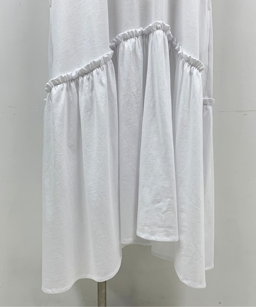 PICCIN（ピッチン）の「フリルマキシワンピース（ワンピース・レディース・ブラック/オフホワイト/ブルー・M）」の15枚目の写真