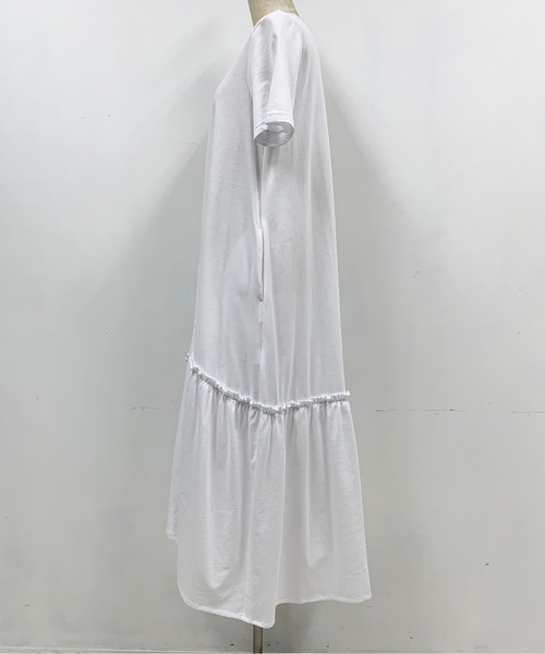 PICCIN（ピッチン）の「フリルマキシワンピース（ワンピース・レディース・ブラック/オフホワイト/ブルー・M）」の22枚目の写真