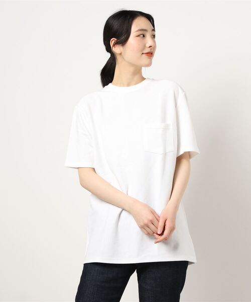 tone(トーン)の「【STATE LINE/ステートライン】STATE LINE7.25oz RUGBY SS POCKET TEE(UN)(Tシャツ/カットソー・レディース・ホワイト/ネイビー/グレー/ブラック・MEDIUM/LARGE/X-LARGE)」の8枚目の写真