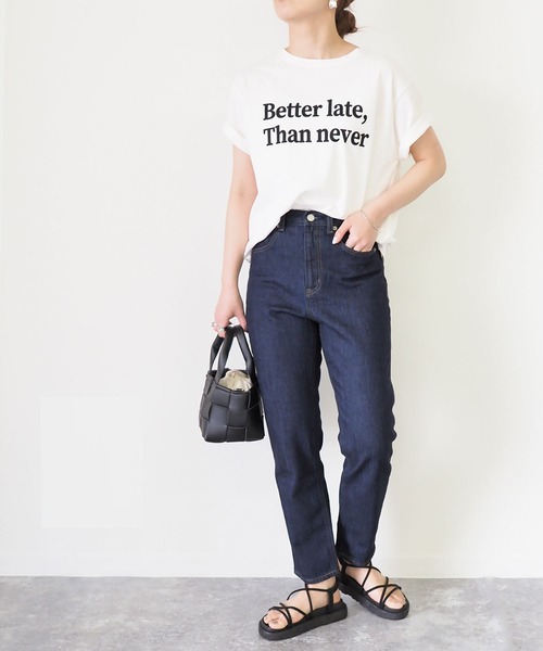 Riberry（リベリー）の「シンプルロゴT（Tシャツ/カットソー・レディース・ベージュ/オフホワイト/スミクロ/ホワイト×グリーン・FREE）」の15枚目の写真