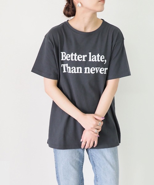 Riberry（リベリー）の「シンプルロゴT（Tシャツ/カットソー・レディース・ベージュ/オフホワイト/スミクロ/ホワイト×グリーン・FREE）」の16枚目の写真