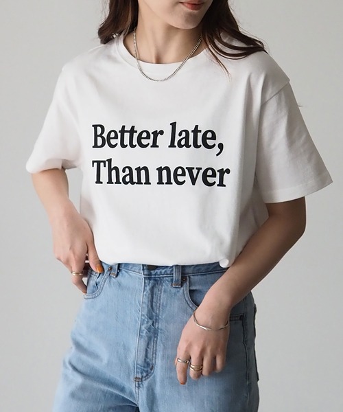 Riberry（リベリー）の「シンプルロゴT（Tシャツ/カットソー・レディース・ベージュ/オフホワイト/スミクロ/ホワイト×グリーン・FREE）」の22枚目の写真