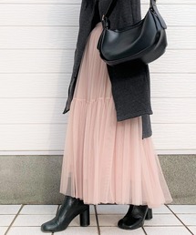 Q | ティアードチュールスカート(スカート)