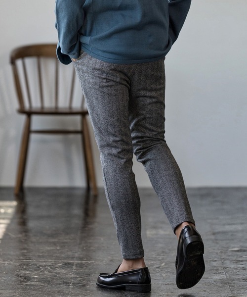 Magine（マージン）の「mp9066-HERRINGBONE TAPERED SKINNY PANTS スキニーパンツ（その他パンツ・メンズ・ブラウン/ブラック/グレー・44/46/48）」の16枚目の写真