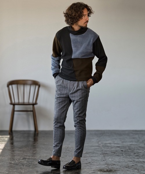 Magine（マージン）の「mp9066-HERRINGBONE TAPERED SKINNY PANTS スキニーパンツ（その他パンツ・メンズ・ブラウン/ブラック/グレー・44/46/48）」の17枚目の写真