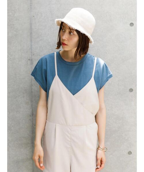 koe（コエ）の「ドライタッチポリトロサロペット*（サロペット/オーバーオール・レディース・ブラック/ライトベージュ/ベージュ・L/M）」の21枚目の写真